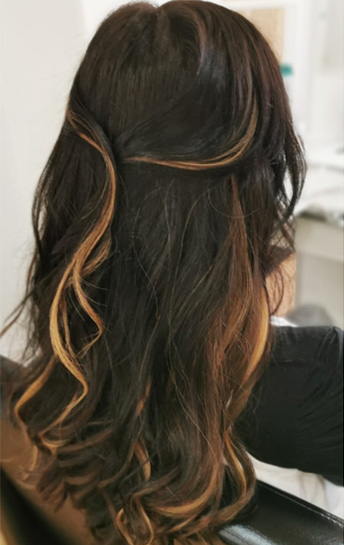 Vor dem Haar-Styling