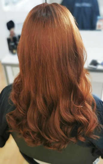 Vor dem Haar-Styling