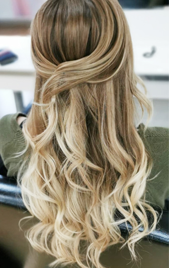 Vor dem Haar-Styling